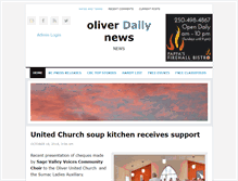 Tablet Screenshot of oliverdailynews.com